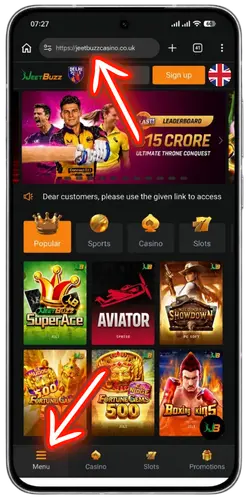 Open the official site JeetBuzz Casino
