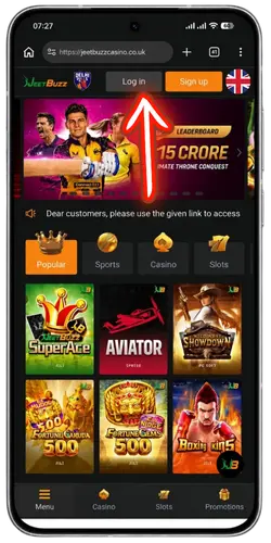 Select Log in Jeetbuzz Casino login